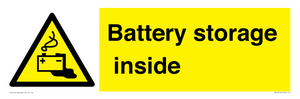 Battery storage inside